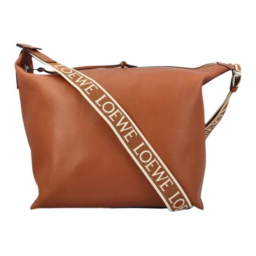 LOEWE Smooth Calfskin Shoulder Bag, Crossbody Bag Men's Brown