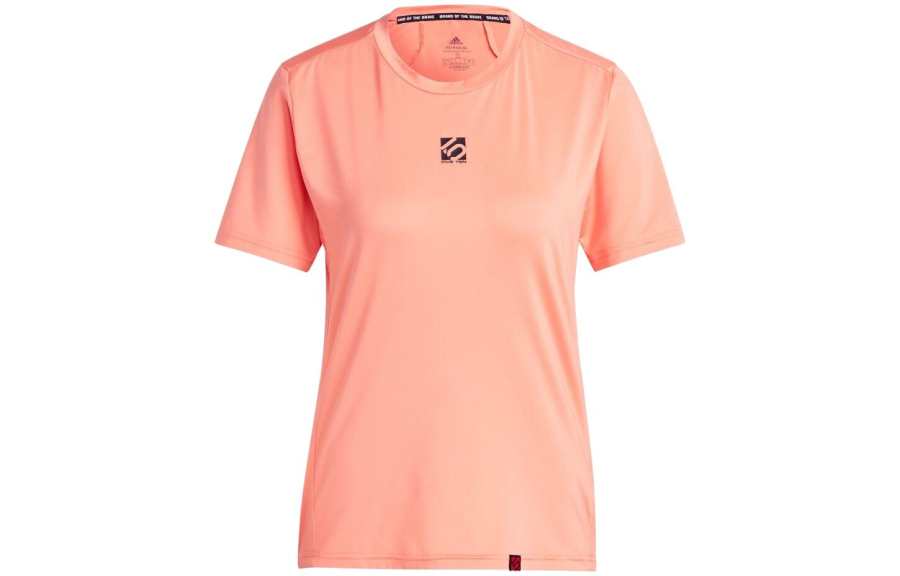 Adidas Adidas T Shirts Women's Orange Crew Neck Moderate Other