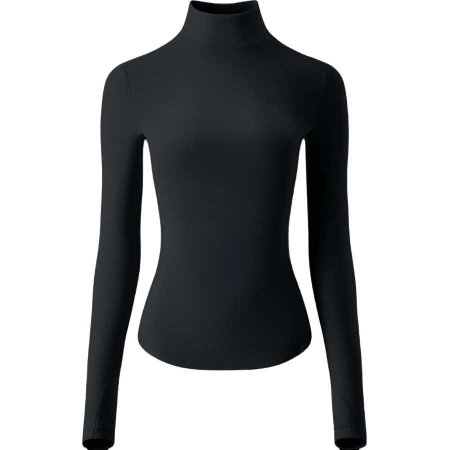 BENEUNDER Polar Fleece Turtleneck Thermal Fleece Lined Skin Friendly Slim Fit Inner Base Layer Sweater Women's