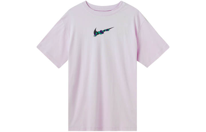 Nike Nike Drop Shoulder Sleeve T Shirt Women's Pink Purple