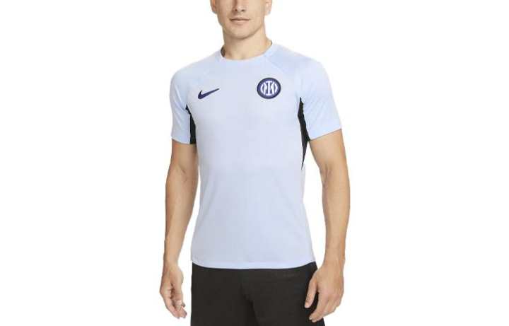 Nike Nike International Beige Blue Inter Milan Strike Soccer Jersey Player Edition Men's Light Ocean
