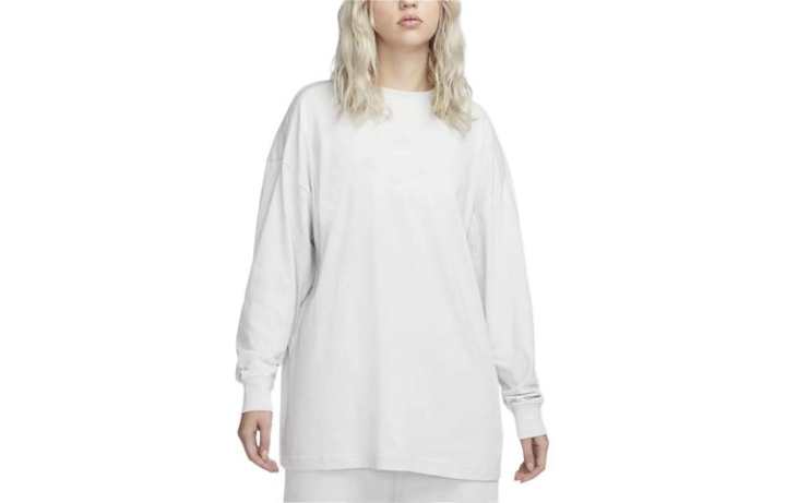 Nike Nike Drop Shoulder Sleeve T Shirt Women's Light Gray