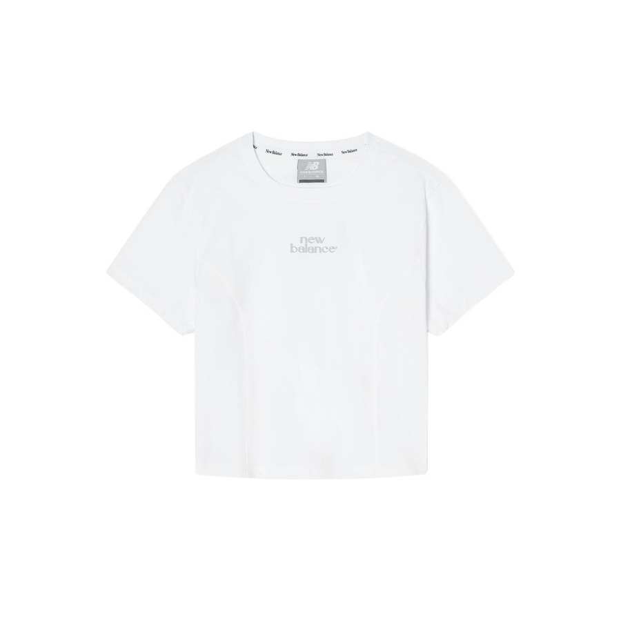 New Balance New Balance FROZENSLIM FIT T Shirt Women's 10 White