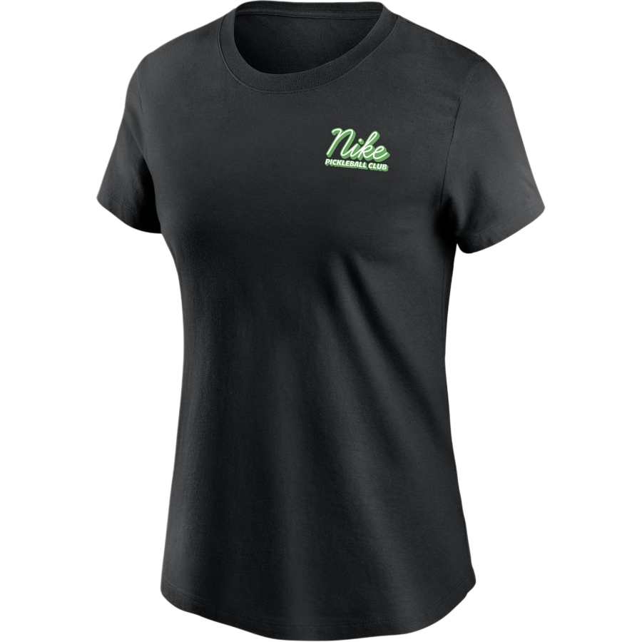 Nike Nike T Shirts Women's Black Crew Neck Moderate Straight Fit