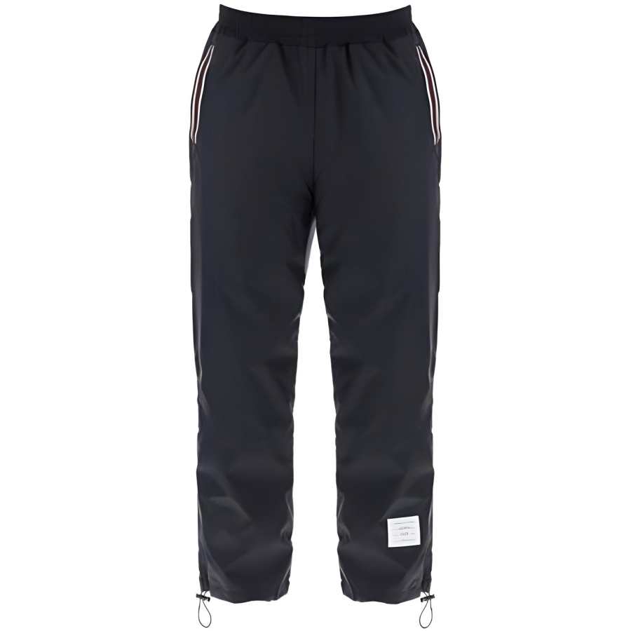 THOM BROWNE THOM BROWNE Logo Patch Drawstring Pants