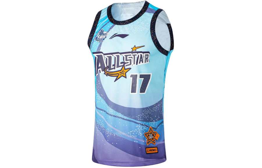 Li-Ning Li Ning CBA Collection Basketball Jersey Men's Wave Blue