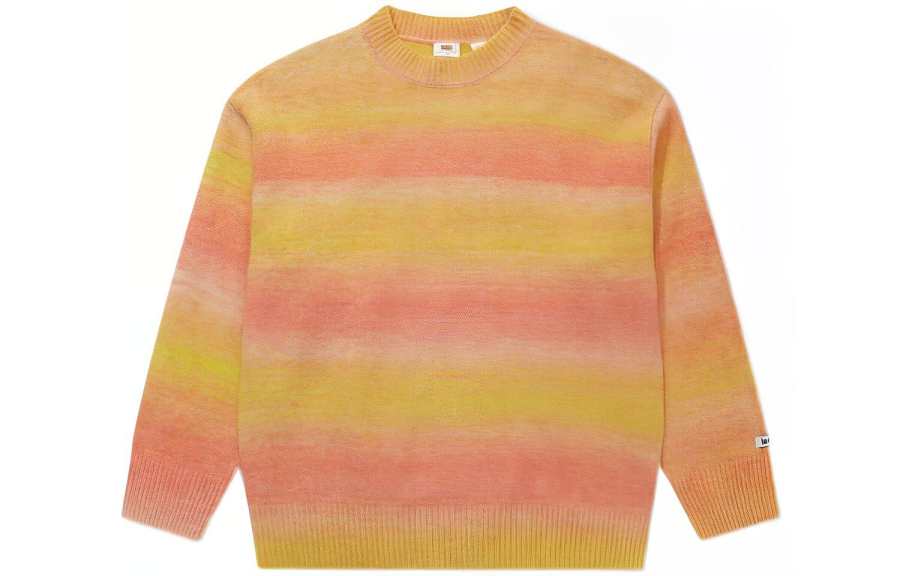 Levis Levis Sweaters Women's Orange Crew Neck Moderate Other