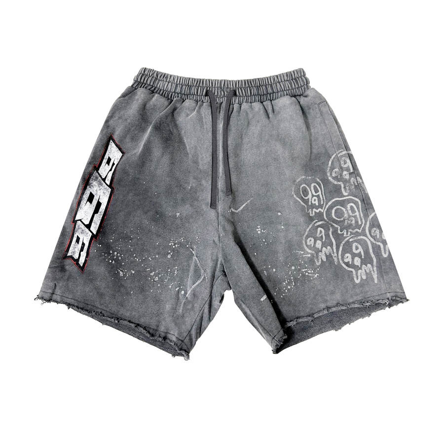 Juice Wrld SS24 Casual Shorts Unisex Light Gray