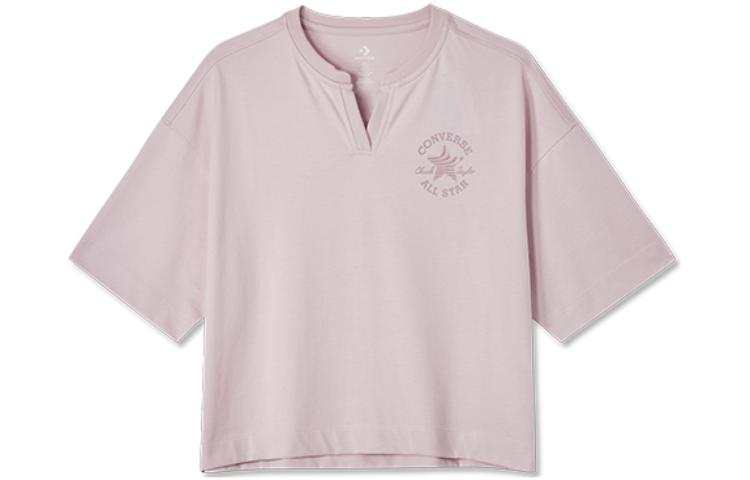Converse Converse Drop Shoulder Sleeve T Shirt Women's Pink