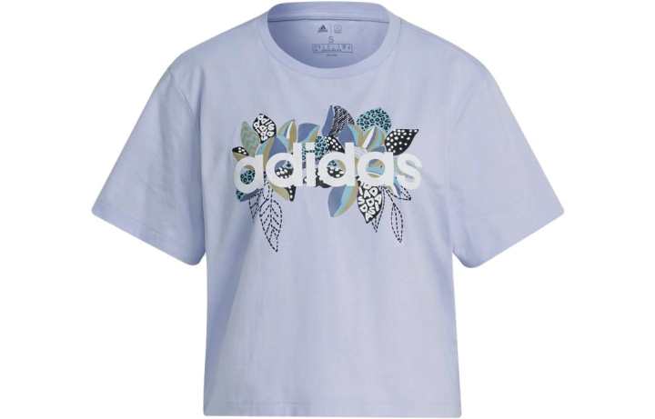 Adidas Adidas T Shirts Women's Purple Crew Neck Moderate