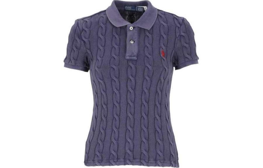 Polo Ralph Lauren Polo Pony Embroidered Knitted Polo Top