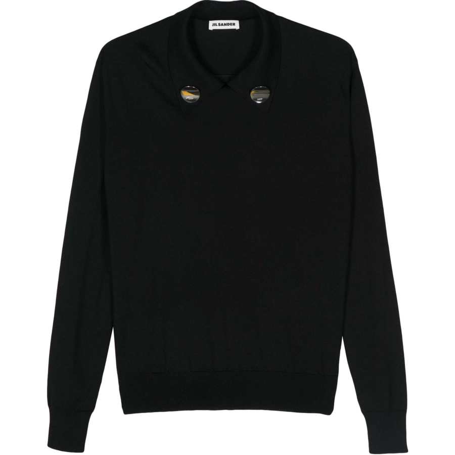 JIL SANDER Pin Badge detailed Sweater