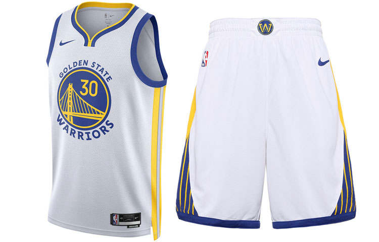 Nike Nike NBA Basketball Suit SW Fan Edition 22 23 Season, League Limited, Golden State Warriors, Curry Size 30 Men's White