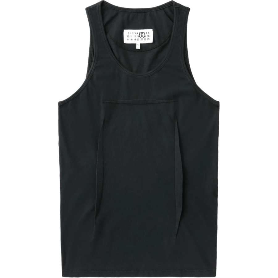 MM6 Maison Margiela Asymmetrical panel Tank Top