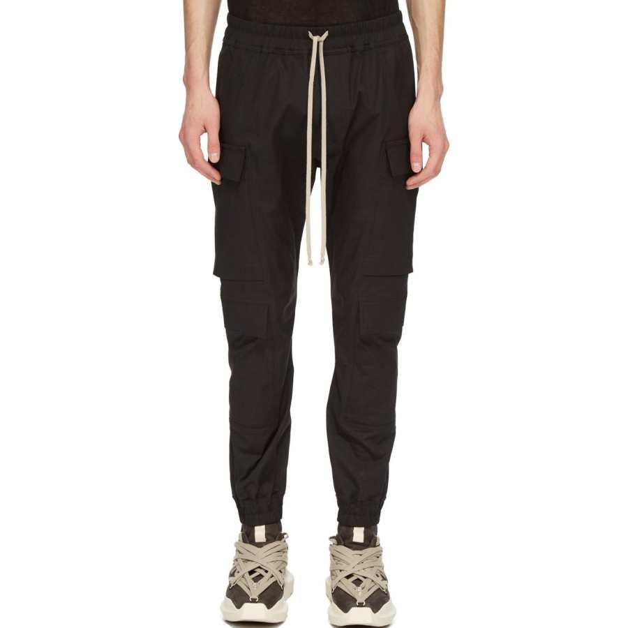 RICK OWENS RICK OWENS Straight-Leg Drawstring Cargo Trousers