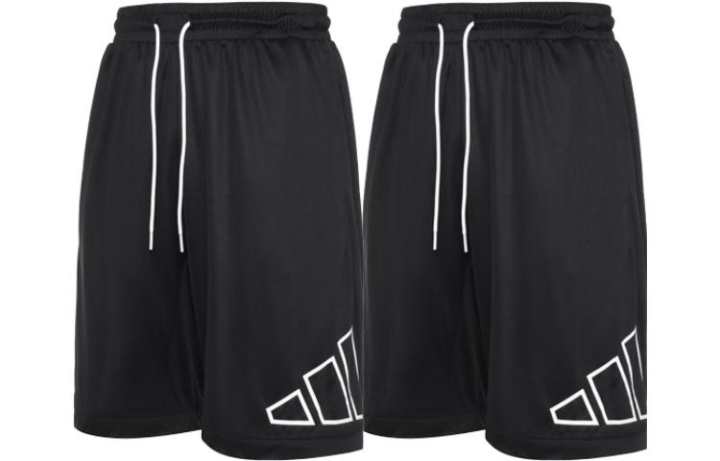 Adidas Adidas Big Logo Short Basketball Shorts Men's 2 Pack Black