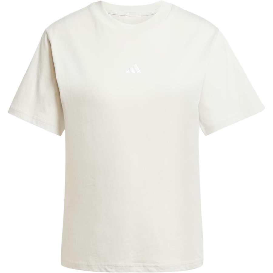 Adidas Adidas Clothing T Shirts Women's Beige Crew Neck