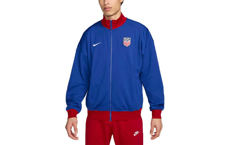 Nike Nike United States National Team Dri FIT Soccer Jacket Soccer Jersey Men's Blue