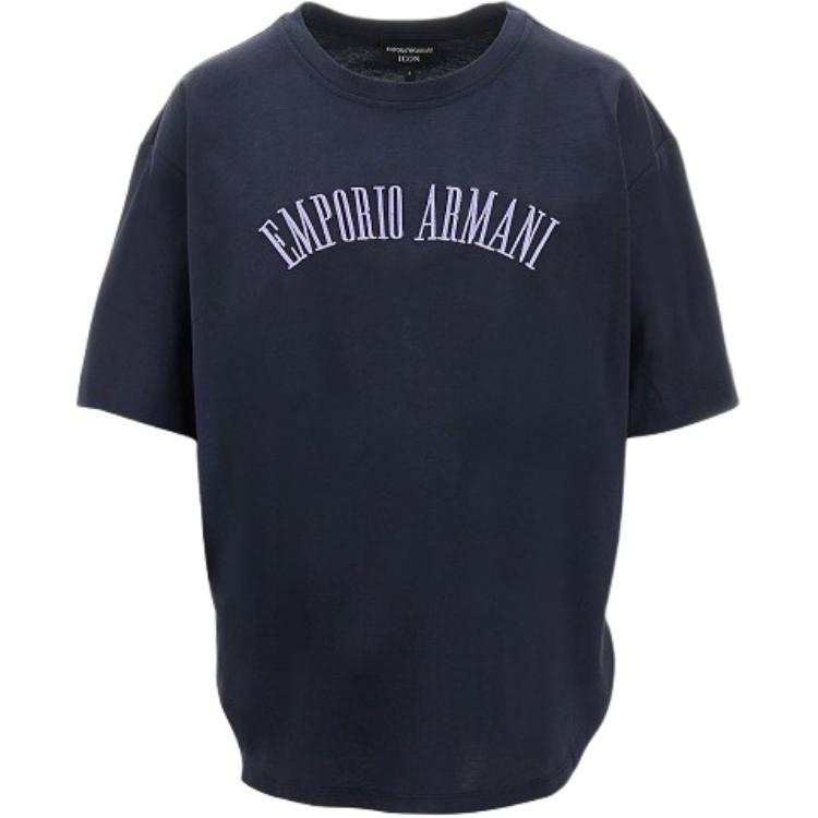 EMPORIO ARMANI Logo embroidered T shirt
