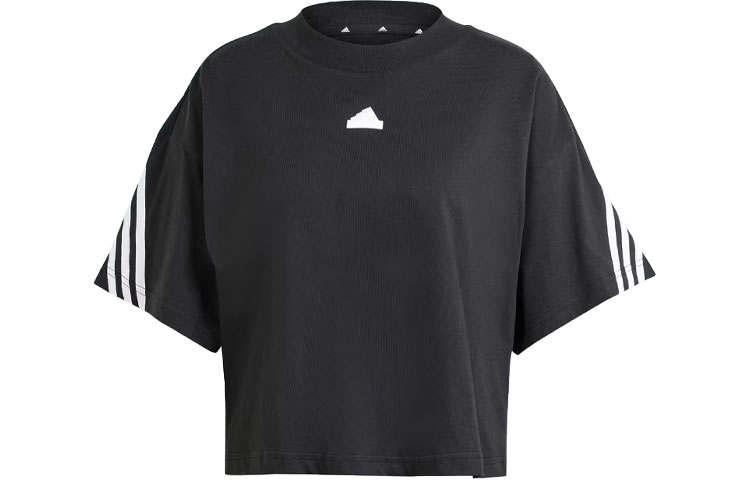 Adidas Adidas Drop Shoulder Sleeve T Shirt Women's Black