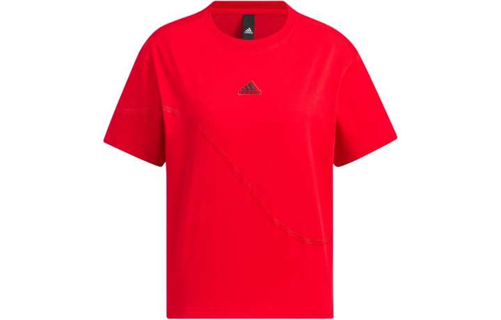 Adidas Adidas FW23 Drop Shoulder Sleeve T Shirt Women's Light Scarlet