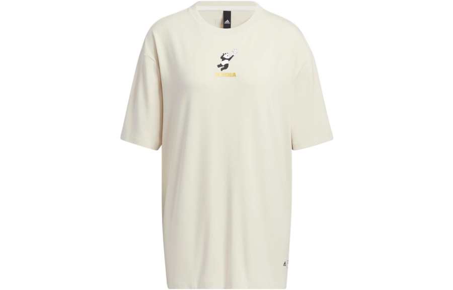 Adidas Adidas Drop Shoulder Sleeve T Shirt Women's Bauxite Brown