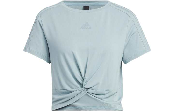 Adidas Adidas T Shirts Women's Light Blue Crew Neck Moderate