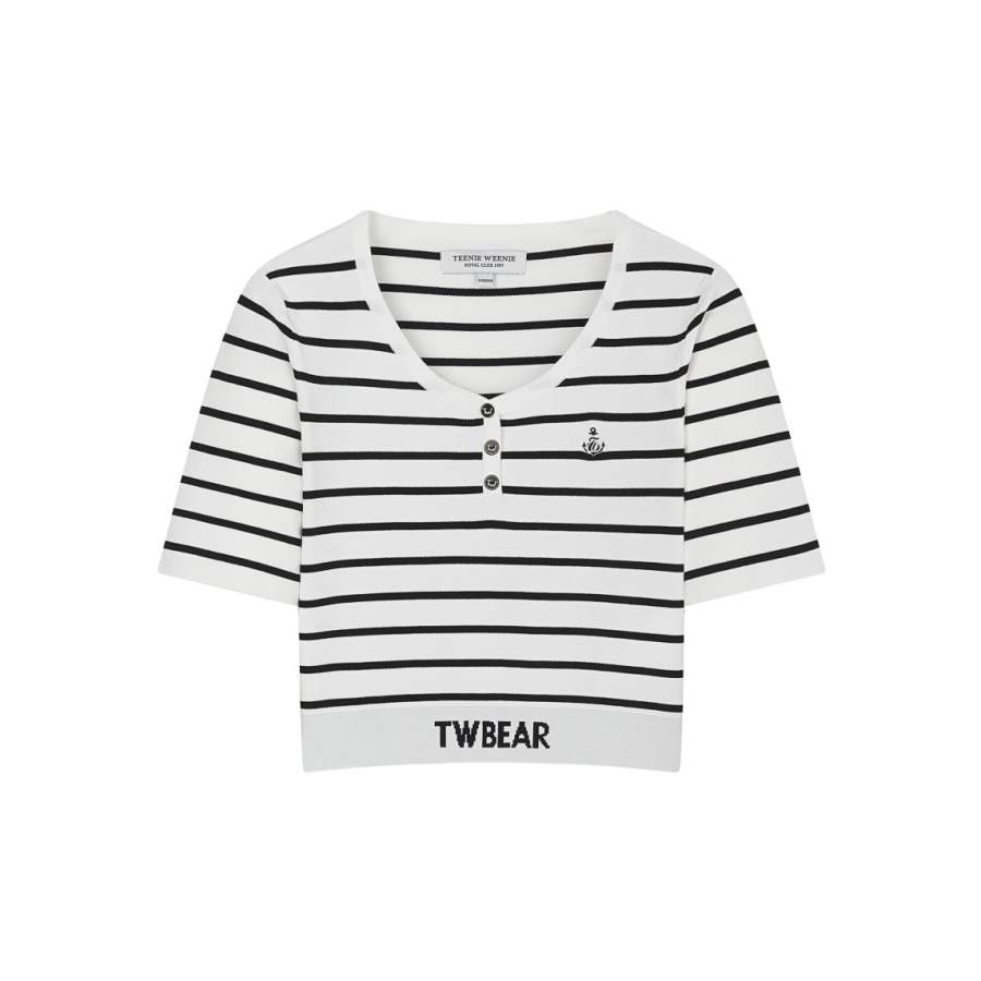Teenie Weenie Sweaters Women's White Crew Neck Moderate Other