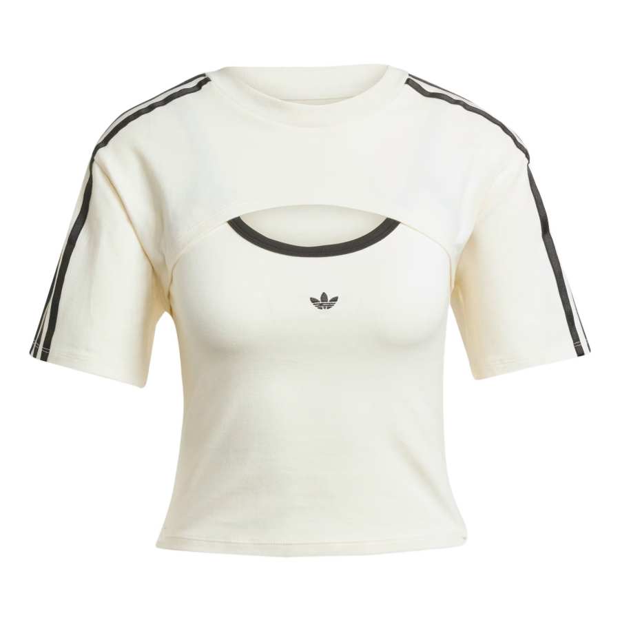 Adidas Originals Cali Tee T Shirt Women's Ivory/Black