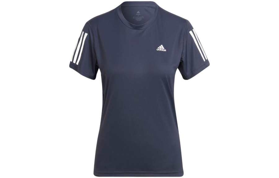 Adidas Adidas T Shirts Women's Blue Gray Crew Neck Moderate Straight Fit