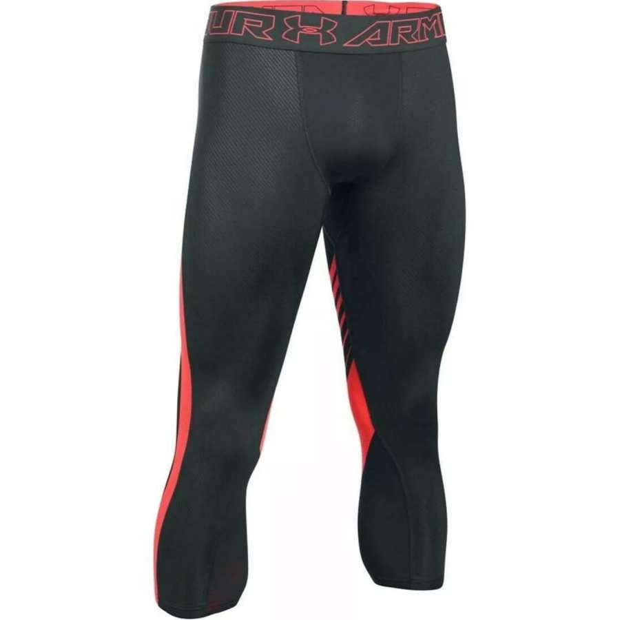 Under Armour HeatGear Sports Pants Men's Black Orange