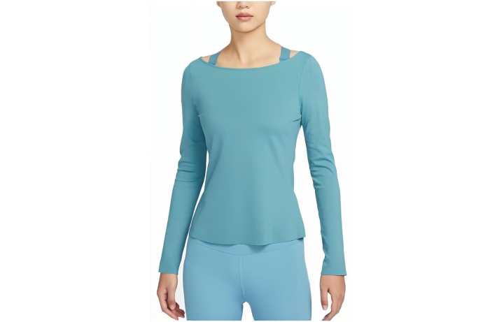 Nike Nike T Shirts Women's Blue Low Round Neck Moderate Other