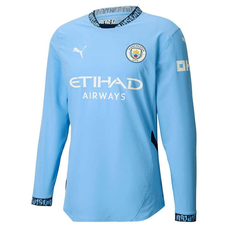PUMA Manchester City Authentic Soccer Jersey Unisex Blue