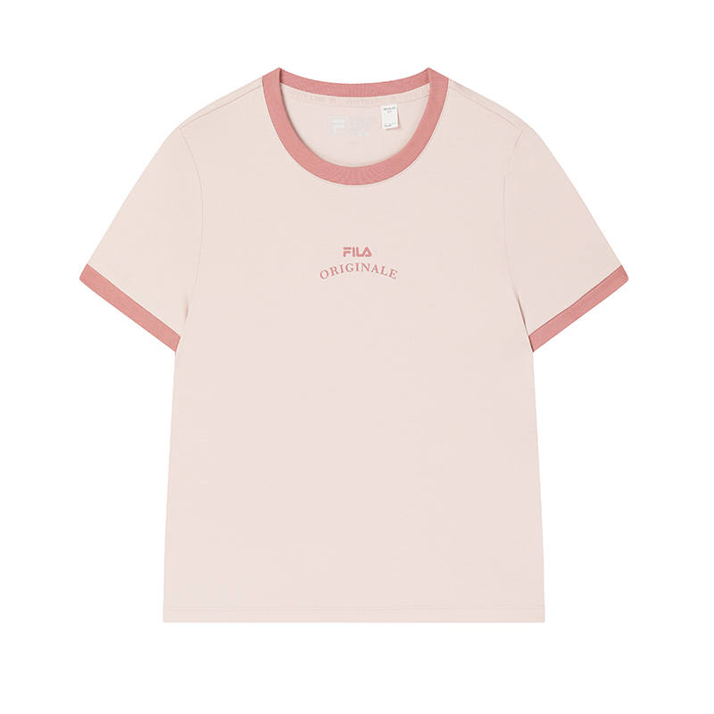 FILA ORIGINALE T Shirt Women's Zhu Gray Pink PK