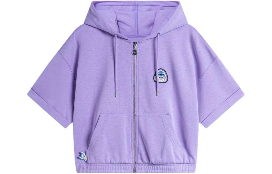 Li-Ning Li Ning x Disney Drop Shoulder Sleeve T Shirt Women's Light Iris Purple