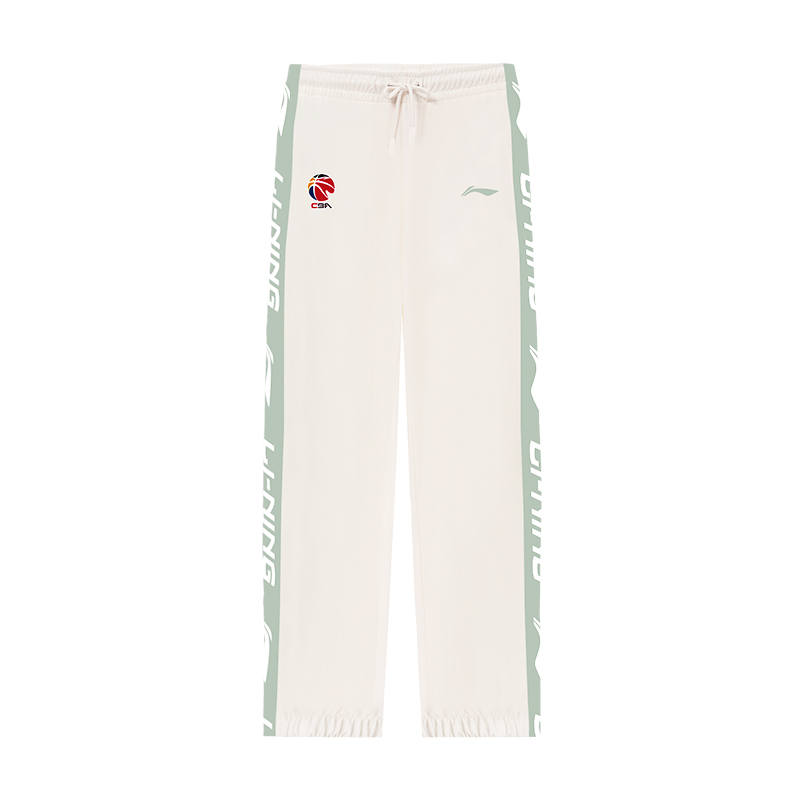 Li-Ning Li Ning Sports Pants Unisex Ecru/Mountain Green