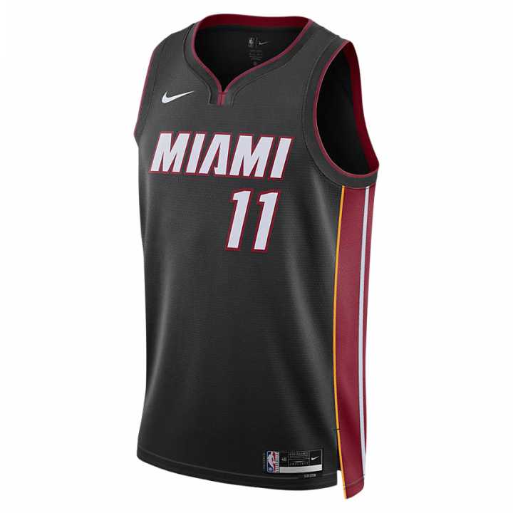 Nike Nike Icon Classic Miami Heat Icon Edition 2022/23 Basketball Jersey Men's Black