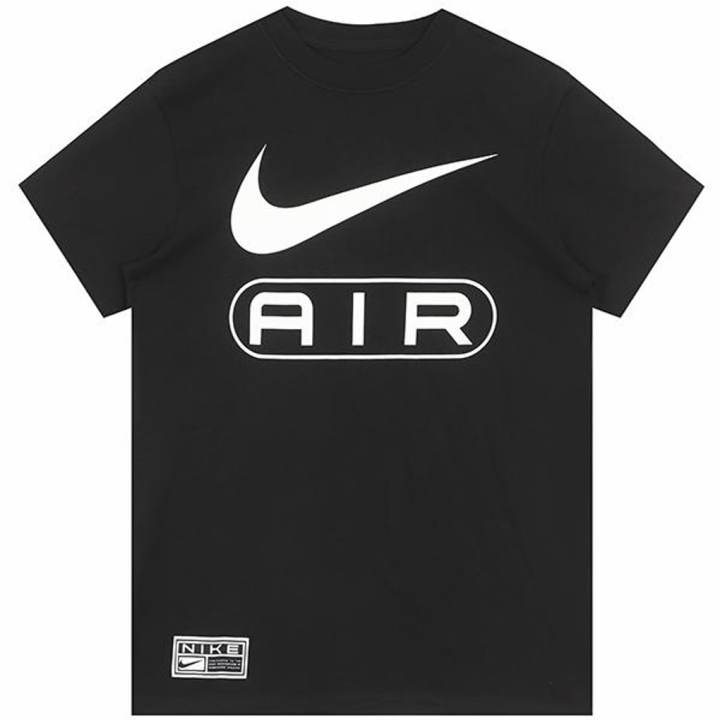 Nike Nike T Shirts Women's Black Crew Neck Moderate Straight Fit