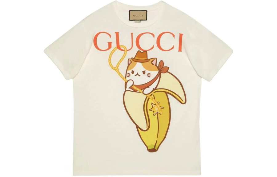 GUCCI X Bananya Women's Printed T-shirt White
