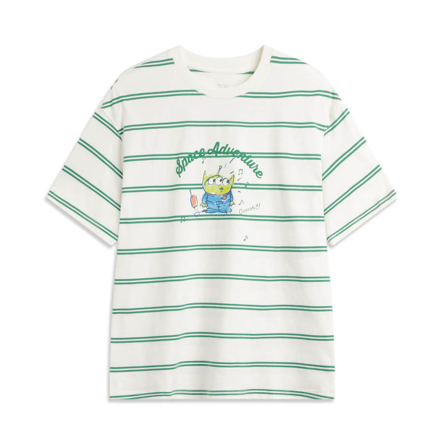 Li-Ning Li Ning x Disney T Shirt Women's Ivory/Cool Pine Green