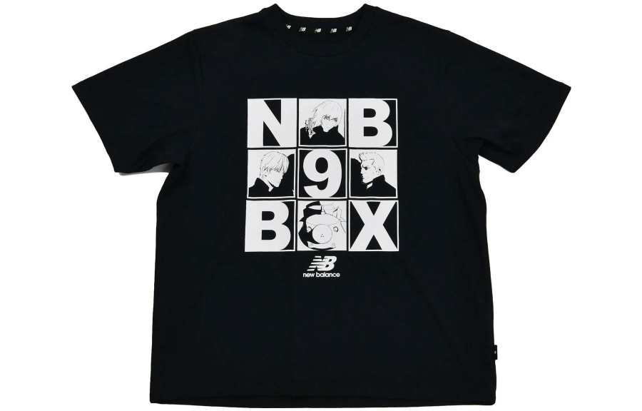 New Balance New Balance T Shirts Women's Black Crew Neck Moderate Straight Fit