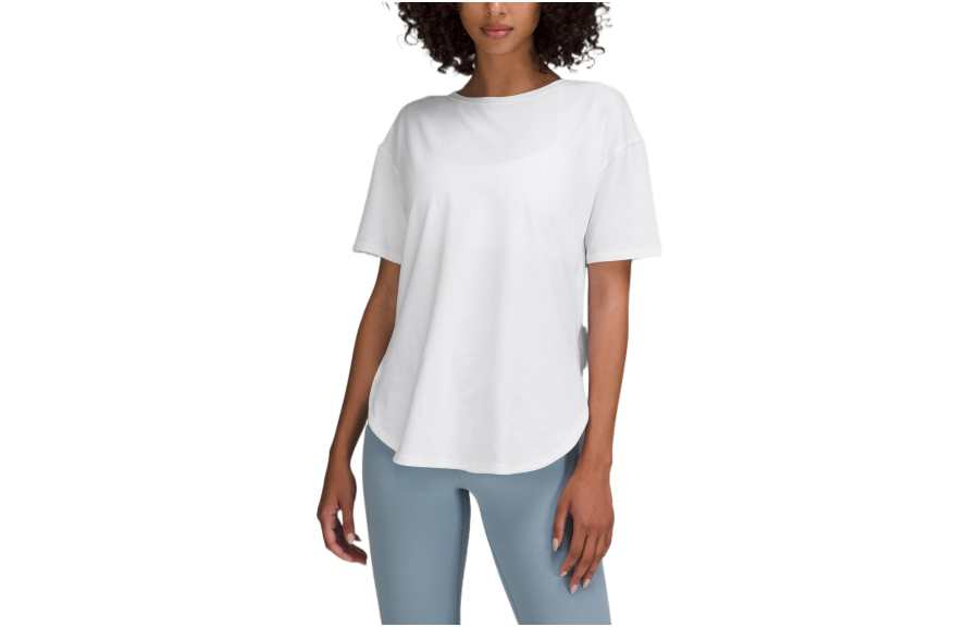 Lululemon T Shirts Women's Crew Neck Moderate Straight Fit