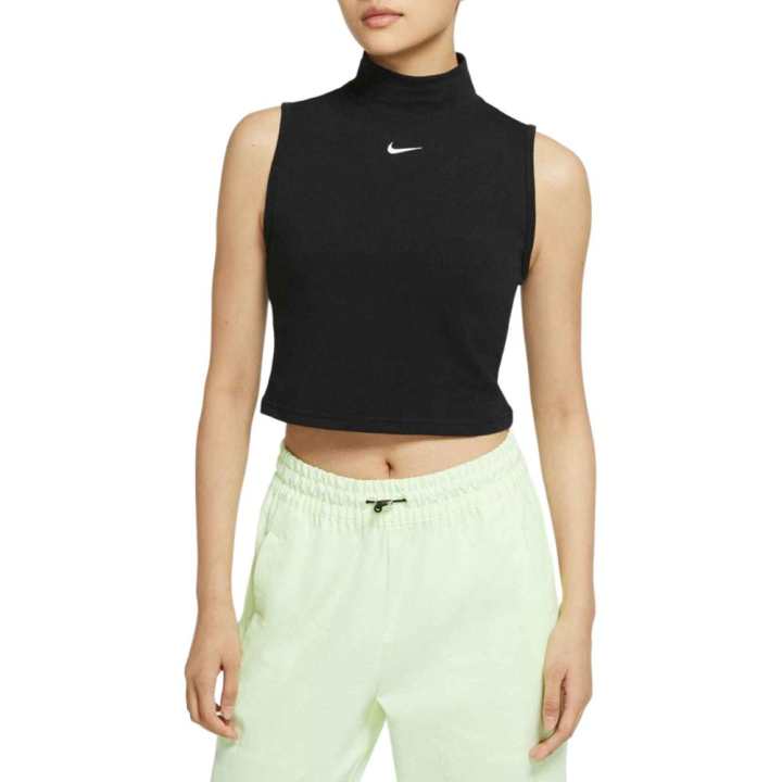 Nike Nike Crop Tops Women's Black Turtleneck Moderate