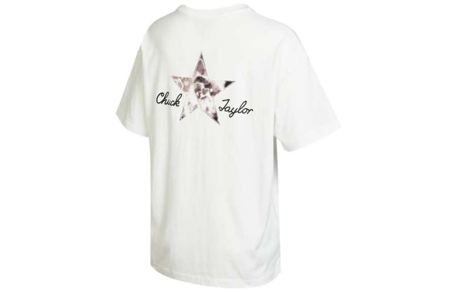 Converse Converse Drop Shoulder Sleeve T Shirt Women's White