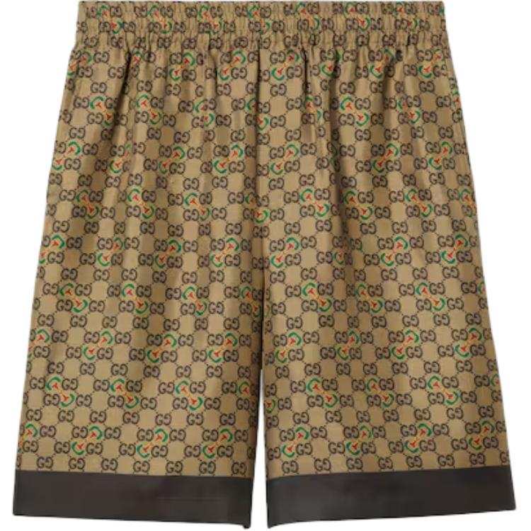 GUCCI Gg Horsebit Print Knee Length Shorts