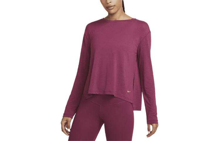 Nike Nike Yoga Dri FIT T Shirt Women's Rosewood