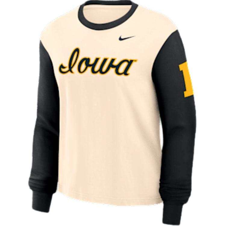 Nike Nike Iowa Hawkeyes Boxy Women's Nike College Long Sleeve T Shirt