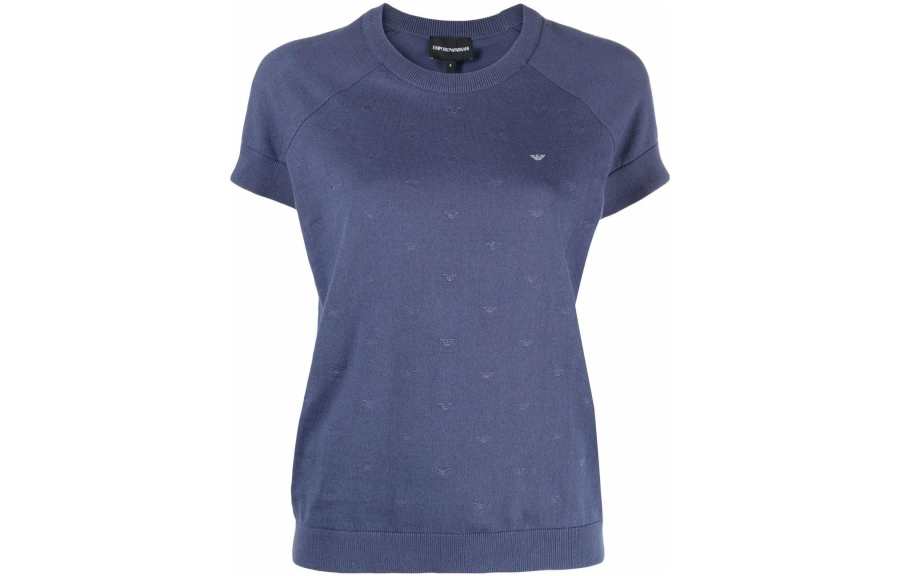 EMPORIO ARMANI Raglan Sleeve T Shirt Women's Blue