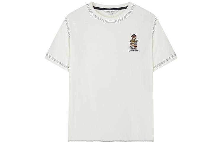 Teenie Weenie T Shirts Women's Crew Neck Moderate Straight Fit