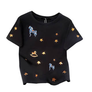 DUSHILIREN T Shirt Women's Black